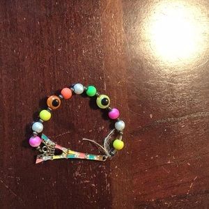 Multicolor Eiffel tower bracelet